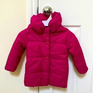 NWOT Kade Spade Pink Puffer Jacket for Toddler 18M